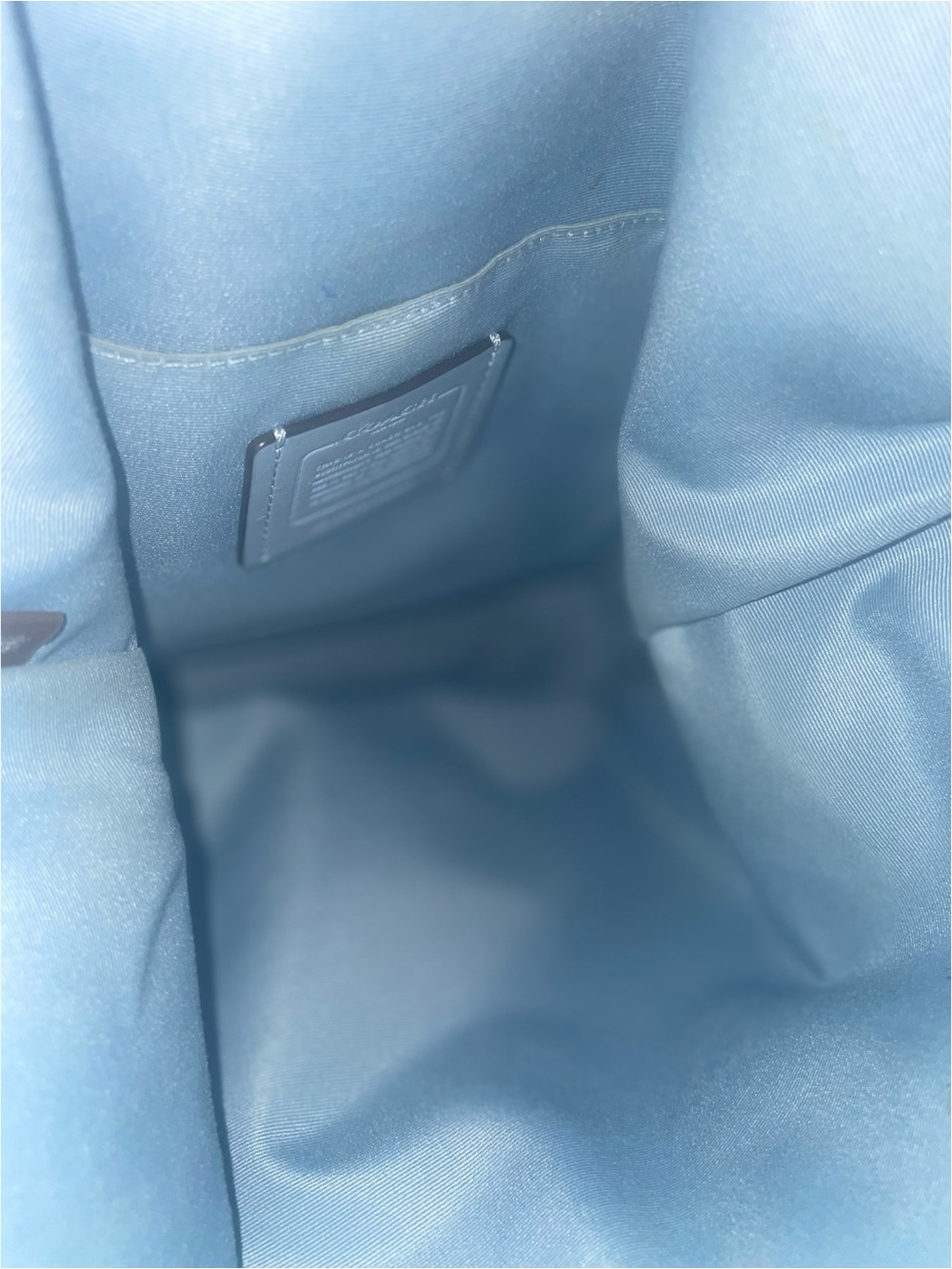 Coach Abbey F31507 Pebbled Leather Shoulder Bag in Light Blue - Picture 6 of 10